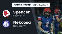 Recap: Spencer  vs. Nekoosa  2023