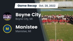 Recap: Boyne City  vs. Manistee  2022