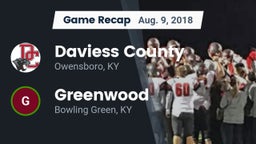 Recap: Daviess County  vs. Greenwood  2018