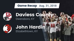 Recap: Daviess County  vs. John Hardin  2018