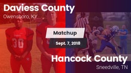 Matchup: Daviess County vs. Hancock County  2018