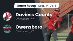 Recap: Daviess County  vs. Owensboro  2018