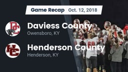 Recap: Daviess County  vs. Henderson County  2018