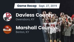 Recap: Daviess County  vs. Marshall County  2019