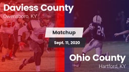 Matchup: Daviess County vs. Ohio County  2020