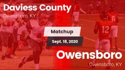 Matchup: Daviess County vs. Owensboro  2020