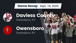 Recap: Daviess County  vs. Owensboro  2020