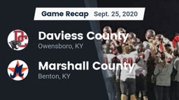 Recap: Daviess County  vs. Marshall County  2020