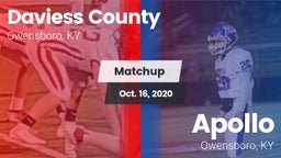 Matchup: Daviess County vs. Apollo  2020