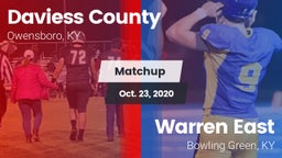 Matchup: Daviess County vs. Warren East  2020