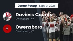 Recap: Daviess County  vs. Owensboro  2021