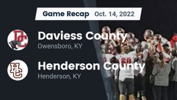 Recap: Daviess County  vs. Henderson County  2022