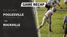 Recap: Poolesville  vs. Rockville  2015