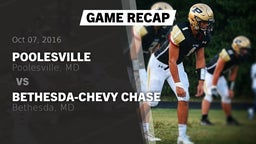 Recap: Poolesville  vs. Bethesda-Chevy Chase  2016