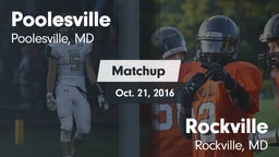 Matchup: Poolesville vs. Rockville  2016