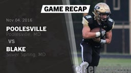Recap: Poolesville  vs. Blake  2016