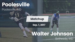 Matchup: Poolesville vs. Walter Johnson  2017