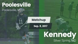 Matchup: Poolesville vs. Kennedy  2017