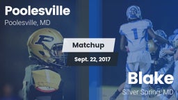 Matchup: Poolesville vs. Blake  2017