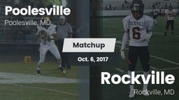 Matchup: Poolesville vs. Rockville  2017