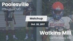 Matchup: Poolesville vs. Watkins Mill  2017