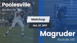 Matchup: Poolesville vs. Magruder  2017