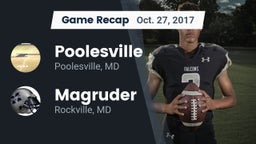 Recap: Poolesville  vs. Magruder  2017