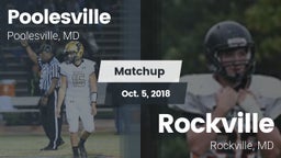 Matchup: Poolesville vs. Rockville  2018