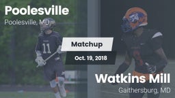 Matchup: Poolesville vs. Watkins Mill  2018