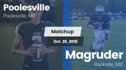 Matchup: Poolesville vs. Magruder  2018