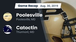 Recap: Poolesville  vs. Catoctin  2019