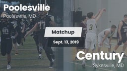Matchup: Poolesville vs. Century  2019