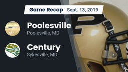 Recap: Poolesville  vs. Century  2019