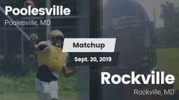 Matchup: Poolesville vs. Rockville  2019