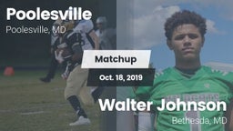 Matchup: Poolesville vs. Walter Johnson  2019