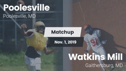 Matchup: Poolesville vs. Watkins Mill  2019