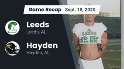Recap: Leeds  vs. Hayden  2020