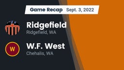 Recap: Ridgefield  vs. W.F. West  2022