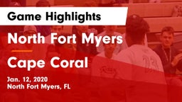 North Fort Myers  vs Cape Coral  Game Highlights - Jan. 12, 2020