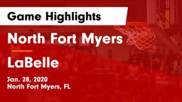 North Fort Myers  vs LaBelle  Game Highlights - Jan. 28, 2020