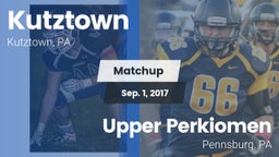 Matchup: Kutztown vs. Upper Perkiomen  2017