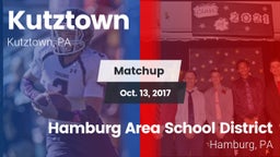 Matchup: Kutztown vs. Hamburg Area School District 2017