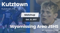 Matchup: Kutztown vs. Wyomissing Area JSHS 2017