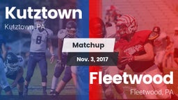 Matchup: Kutztown vs. Fleetwood  2017