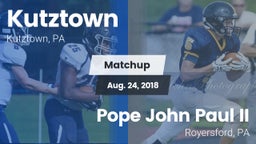 Matchup: Kutztown vs. Pope John Paul II 2018
