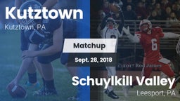 Matchup: Kutztown vs. Schuylkill Valley  2018