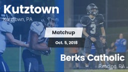 Matchup: Kutztown vs. Berks Catholic  2018