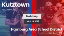 Matchup: Kutztown vs. Hamburg Area School District 2018