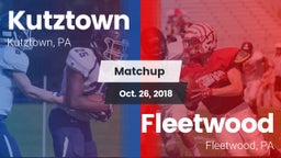 Matchup: Kutztown vs. Fleetwood  2018