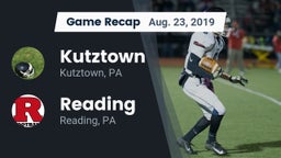 Recap: Kutztown  vs. Reading  2019